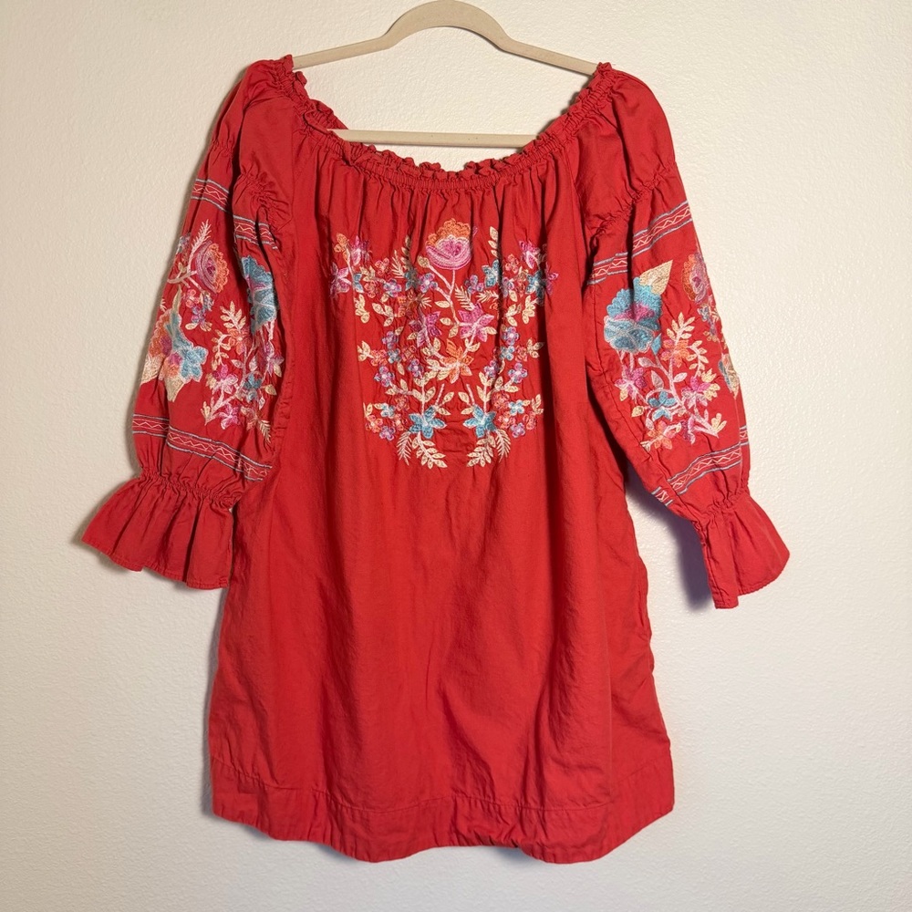 Free People Flour du Jour Off-Shoulder Mini Dress, Size Medium - Picture 2 of 9